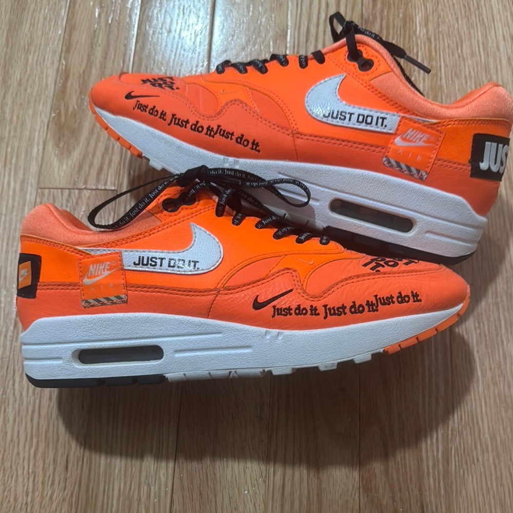 Nike Air Max 1 'Just Do It' Orange Sneakers